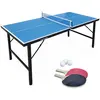 Image de Mini table de ping pong pliable 150x75cm indoor bleue