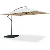 Image de Parasol déporté carré 3x3m beige mat excentré