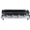 Image de Plancha au gaz 4 feux, 4 brûleurs, 10 kw barbecue inox