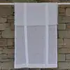 Image de Store en lin blanc avec bords effilochés 45X70 CM