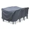 Image de Housse de protection grise pour table de jardin 175cm par 124cm