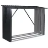 Image de Bûcher en métal de 80 x 215 x 155 cm, gris anthracite en acier