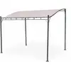 Image de Pergola murale en acier et toile en polyester 3x2,5 m taupe