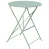 Image de Table de jardin ronde pliable en acier thermolaqué, vert de gris i