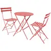 Image de Ensemble bistrot rond pliable terracotta D60cm