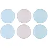 Image de Lot de 6 assiettes plates en porcelaine multicolore d26