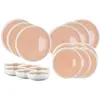 Image de Service les essentiels oxygen - 18 pièces - rose poudre