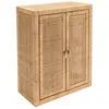 Image de Etagère armoire en cannage de rotin