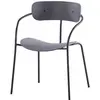 Image de Lot de 4 chaises gris foncé design