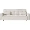Image de Canapé scandinave convertible 3 places en velours côtelé beige