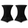 Image de Lot de 2 housses pour mange-debout d80cm en polyester noir