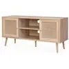 Image de Meuble tv en cannage 2 niveaux 120x39x56.5cm