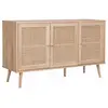 Image de Buffet de rangement en cannage 120x39x70cm