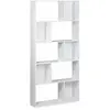 Image de Bibliothèque design asymétrique, 5 étagères, 10 compartiments