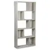 Image de Bibliothèque design asymétrique, 5 étagères, 10 compartiments
