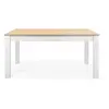 Image de Table à manger extensible 160/215 cm blanc/bois