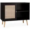 Image de Meuble de rangement en cannage noir