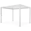 Image de Pergola bioclimatique blanche en aluminium à lames 3m sur 4m
