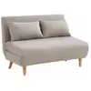 Image de Canapé convertible en tissu beige