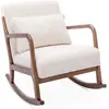 Image de Rocking chair à bouclettes blanches