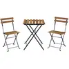 Image de Table de jardin bistrot en bois, 55 x 54 cm