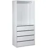 Image de Module dressing 4 tiroirs 1 penderie, blanc