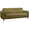 Image de Canapé lit 3 places matelas 12cm en polyester et nylon vert olive