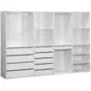 Image de Kit dressing modulable avec 4 éléments, blanc