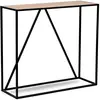 Image de Console style industriel en bois et métal noir