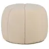 Image de Pouf en bouclettes blanches avec rayures