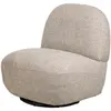 Image de Fauteuil de salon pivotant en tissu gris