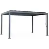 Image de Pergola bioclimatique aluminium et acier 4x3m anthracite