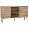 Image de Buffet décor bois 2 portes coulissantes l 140