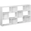 Image de Bibliothèque design asymétrique blanche, 3 étagères