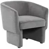 Image de Fauteuil relax aux formes arrondies gris foncé