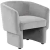 Image de Fauteuil relax aux formes arrondies gris clair