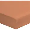 Image de Drap housse coton terra cotta 140x190 cm