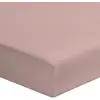 Image de Drap housse coton rose poudré 140x190 cm