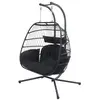 Image de Fauteuil suspendu 2 places noir