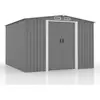 Image de Abri de jardin en metal 8.08m2 gris