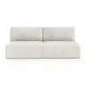 Image de Canapé 3 places convertible en velours beige