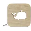 Image de Lampe à poser veilleuse en bois baleine
