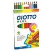 Image de Etui de 12 crayons de couleur hexagonaux Giotto Mega mine Ø 5.5mm longeur 18cm