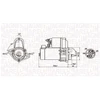 Image de Démarreur / Démarreur Magneti Marelli Mqs1257 Fiat;Mercedes-Benz;Opel;Saab