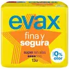 Image de Evax Compresses Maxi Fines Et Sûres Sans Ailes 13 Unités One Size