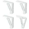 Image de Set de 4 pinces pour nappes luxe - - Blanc - Plastique
