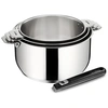 Image de SET 3 CASSEROLES INDUCTION INOX 16/18/20 CM + POIGNEE SALVASPAZIO ****