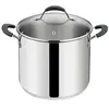 Image de Marmite Tempra avec son couvercle 20 cm en acier inoxydable - - Argent - Inox