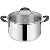 Image de Faitout Tempra avec son couvercle 26 cm en acier inoxydable - - Argent - Inox
