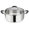 Image de Sauteuse Tempra 2 anses avec son couvercle 26 cm en acier inoxydable - - Argent - Inox
